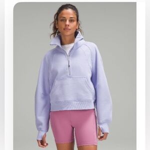 Scuba oversized funnel-neck half-zip hoodie
